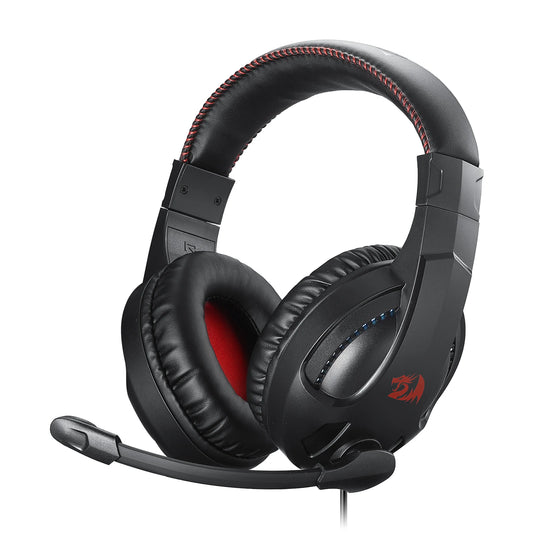 Redragon H211 Cronus White Wired Gaming Headset, Stereo Surround Sound, Noise-Canceling Microphone, Dynamic RGB Backlight,